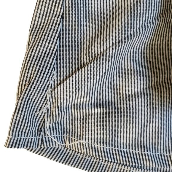 Kim Rogers black white striped collared 3/4 sleeve career top sz XL - Picture 15 of 16